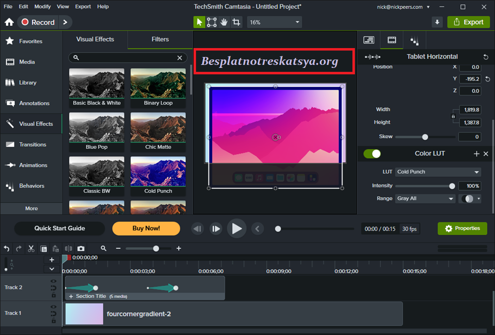 Camtasia Studio Projects